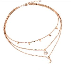 Dainty Gold Layered Choker Necklace